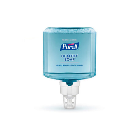 El cartucho Purell® Healthy Soap ES8 es una recarga de jabón espuma suave con una agradable fragancia. Cada recarga cuenta con una fuente de energía integrada, diseñada para durar tanto como la misma.